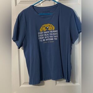 Life is Good Blue Graphic T-Shirt Women’s XXXL